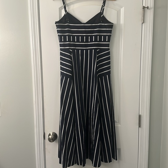 Veronica Beard Blige Striped Midi Length Dress - Picture 2 of 10
